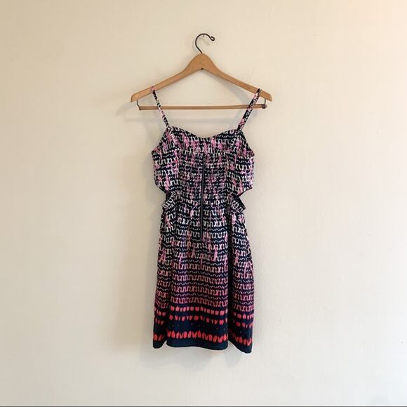 💗 3/$10 💗 American Eagle Aztec Print Mini Dress Black White Pink Size 4 - Picture 5 of 10